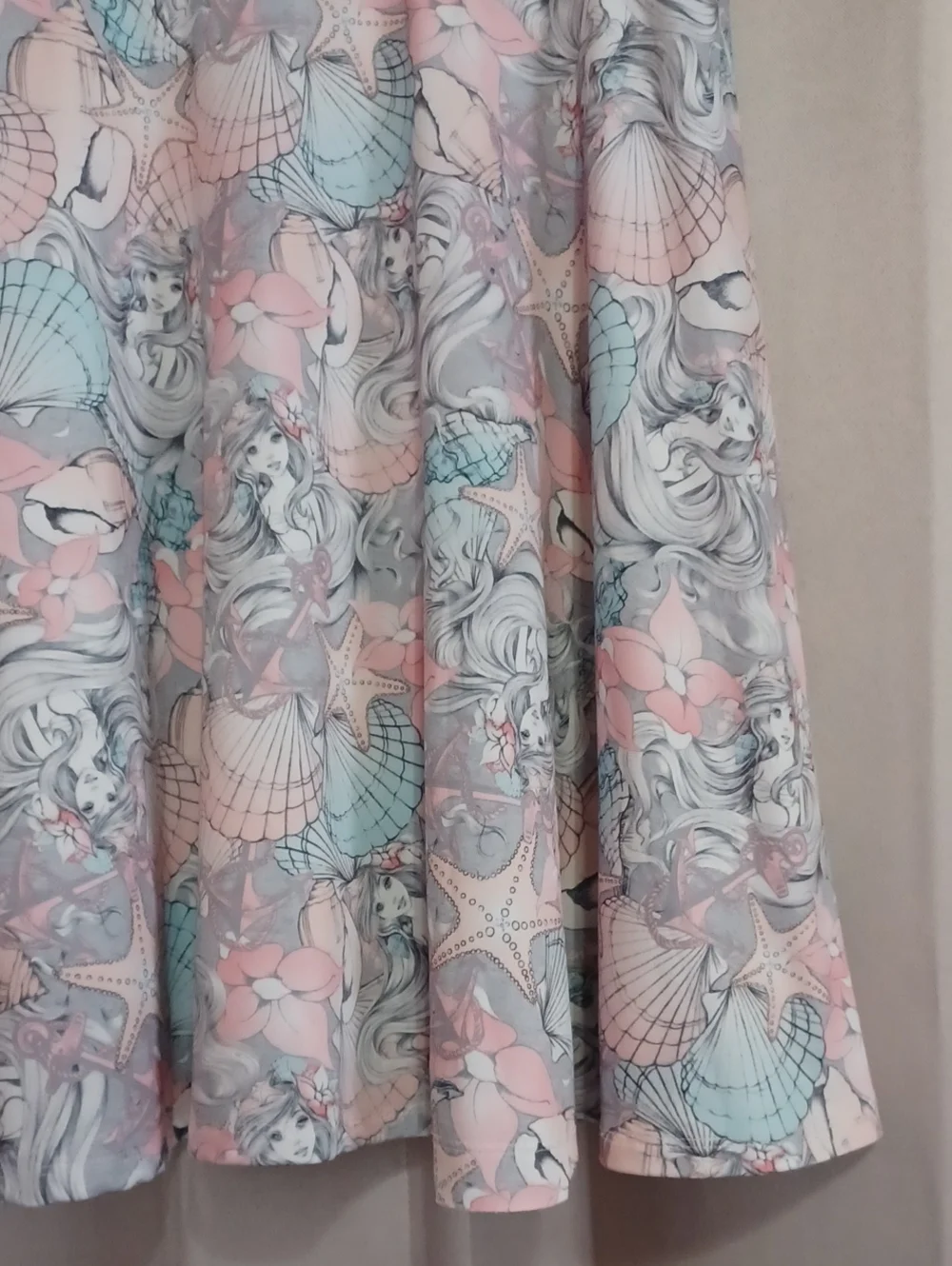 Disney Hot Topic The Little Mermaid Ariel Pastel Skater Dress Size Large - Picture 8 of 13